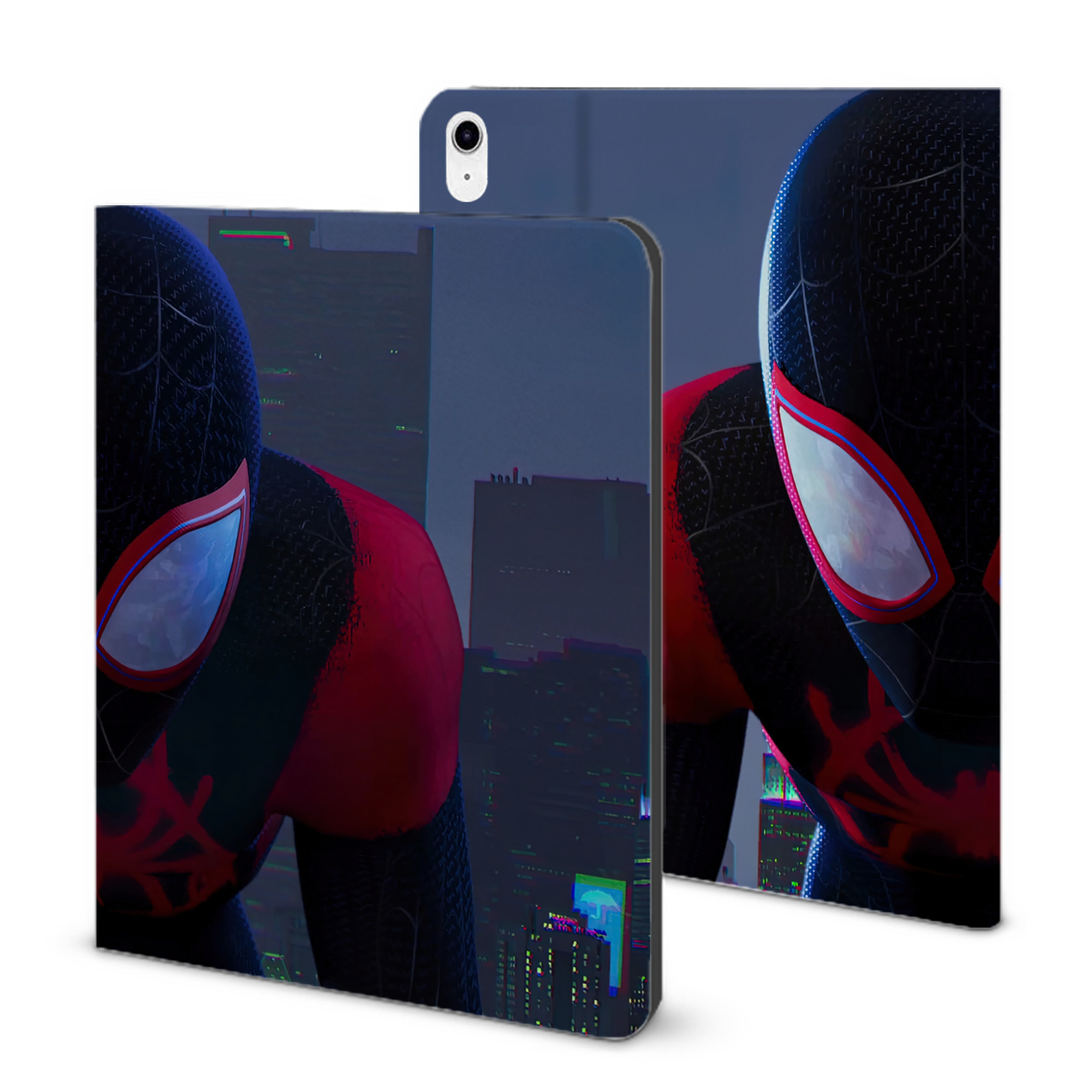 （画像用） Spider Man スパイダーマン IPad ケース ブック型 PUレザー TPU 耐衝撃 軽量 薄型 ペン収納なし 全面保護 IPad 各モデル対応